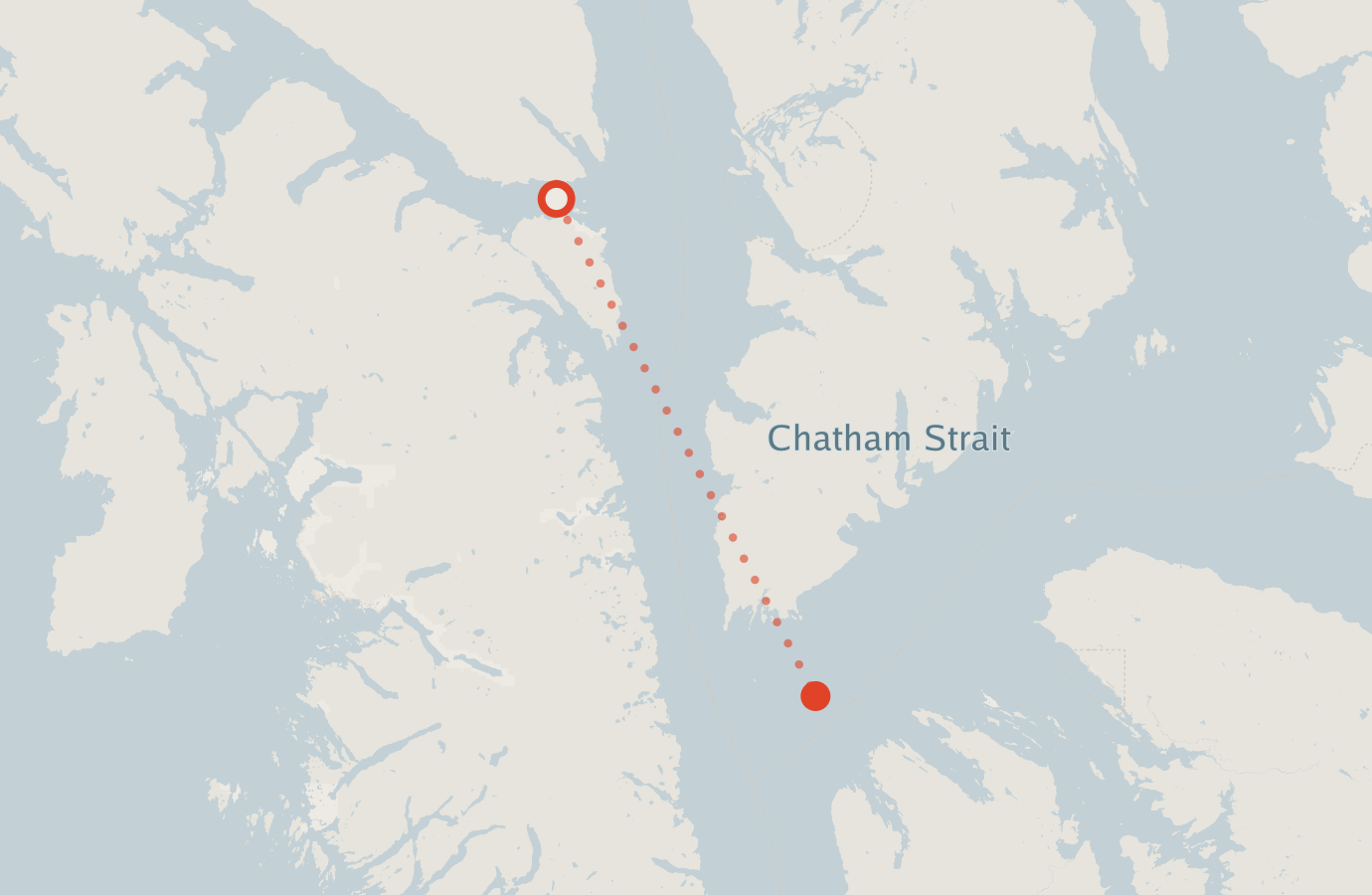 Activity map — real sighting points on an OpenStreetMap basemap