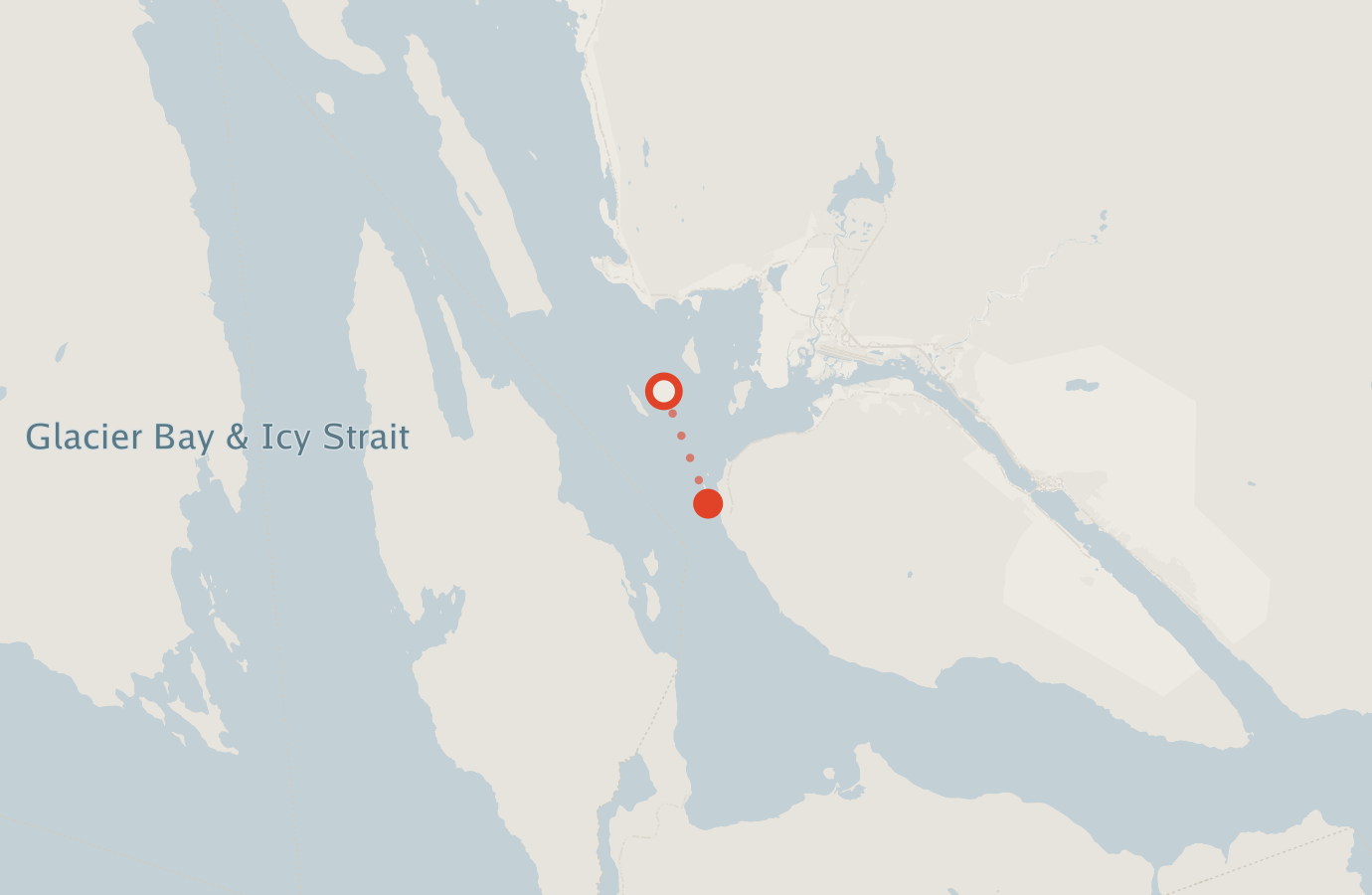 Activity map — real sighting points on an OpenStreetMap basemap