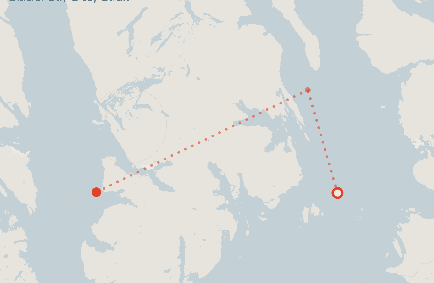 Activity map — real sighting points on an OpenStreetMap basemap