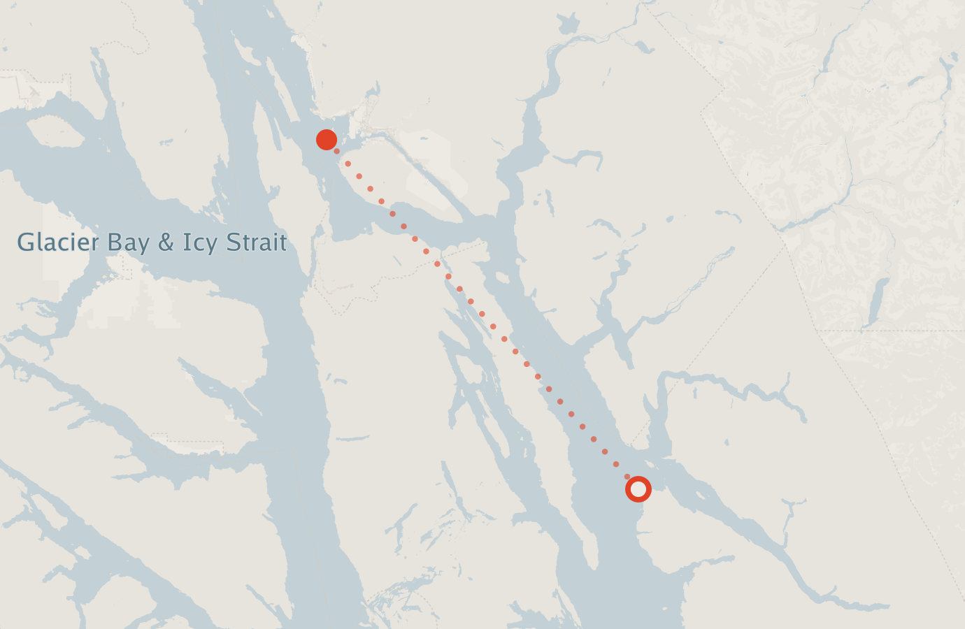 Activity map — real sighting points on an OpenStreetMap basemap