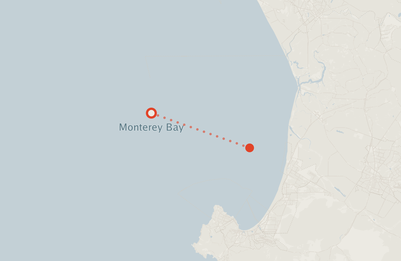 Activity map — real sighting points on an OpenStreetMap basemap
