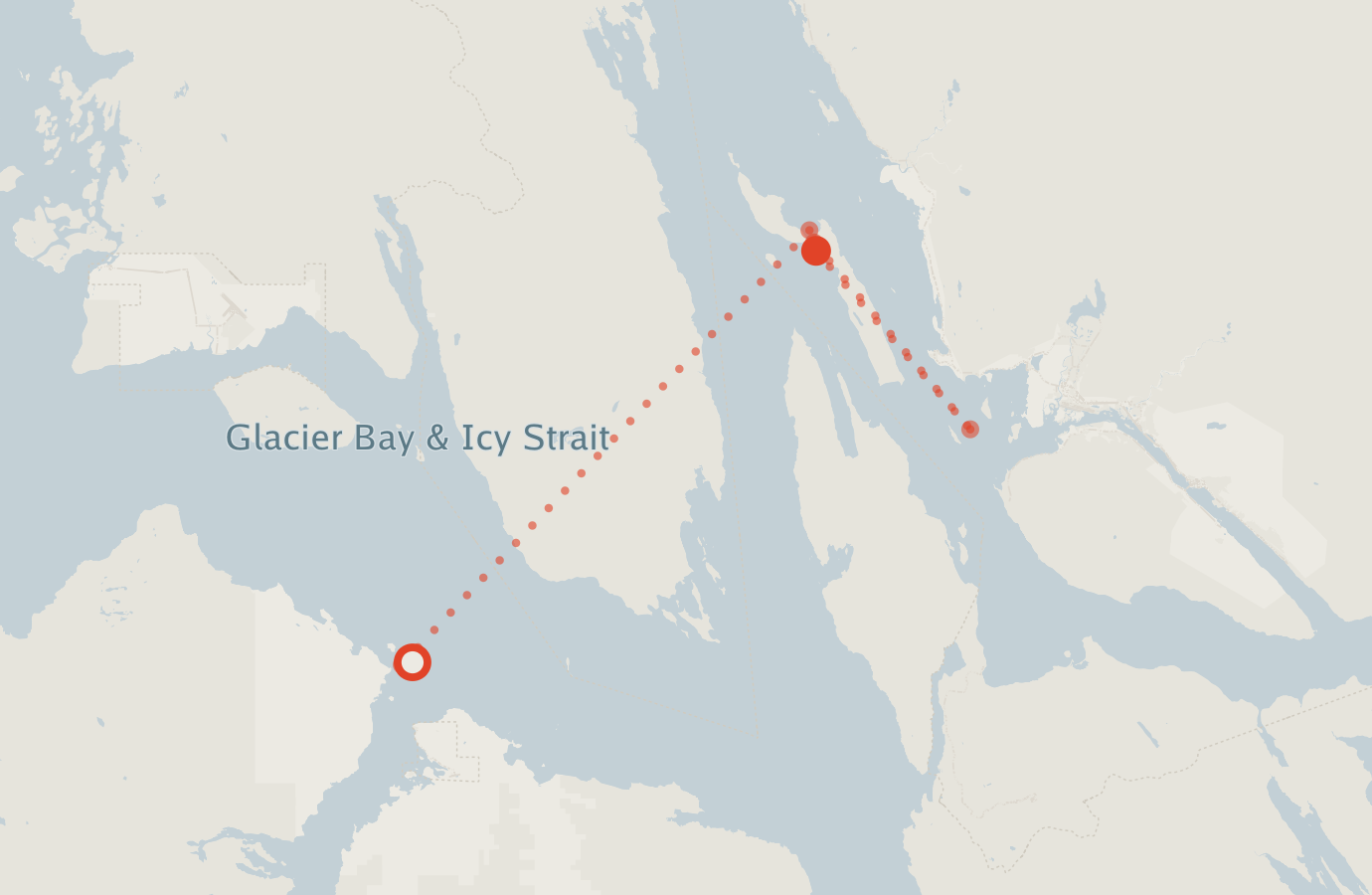 Activity map — real sighting points on an OpenStreetMap basemap