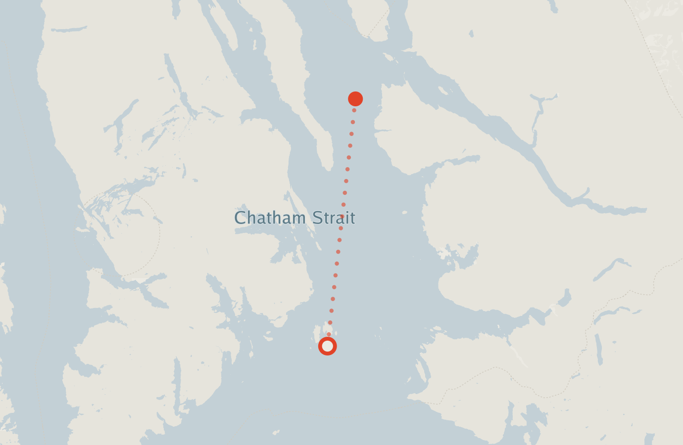 Activity map — real sighting points on an OpenStreetMap basemap