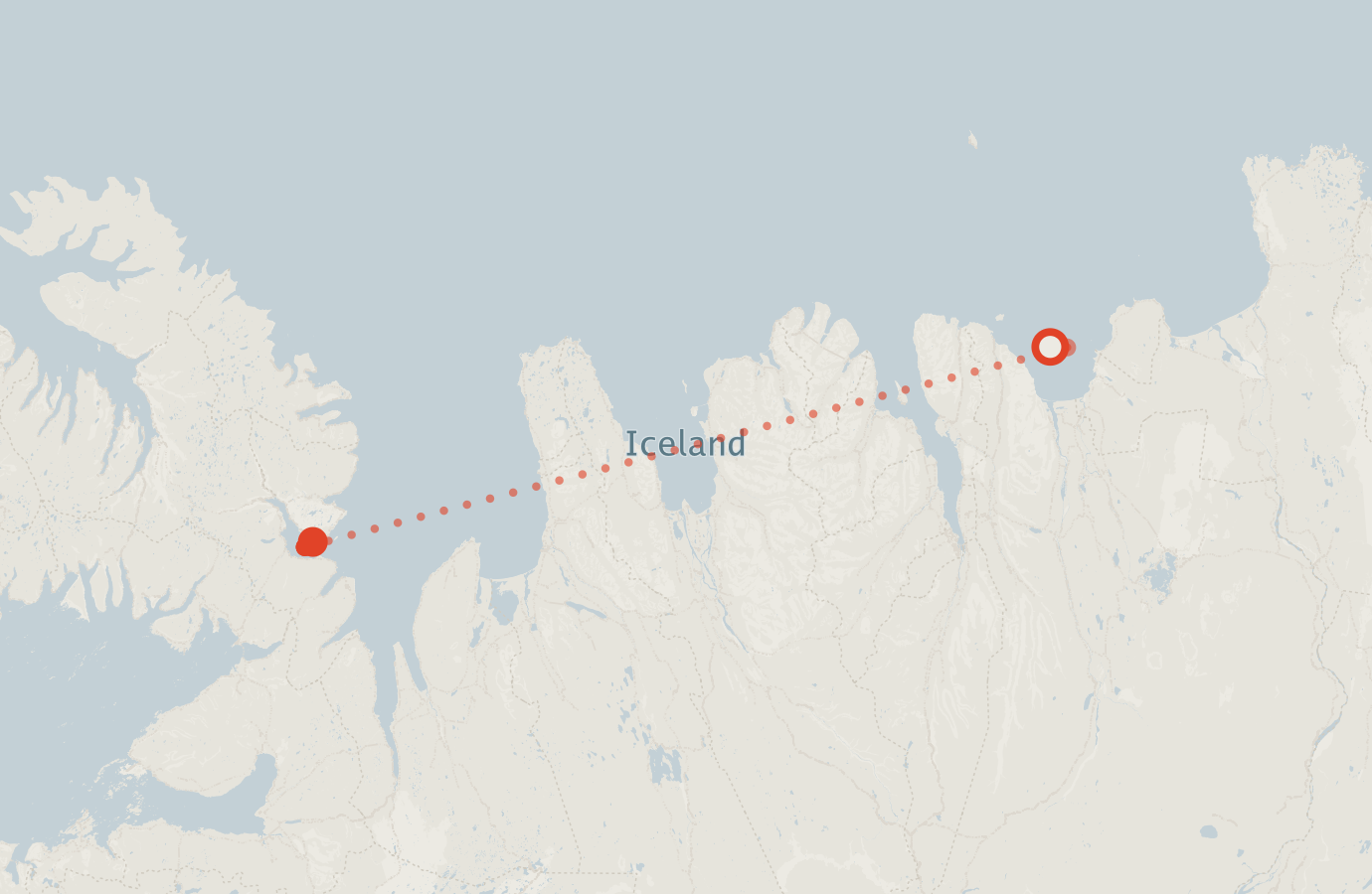 Activity map — real sighting points on an OpenStreetMap basemap