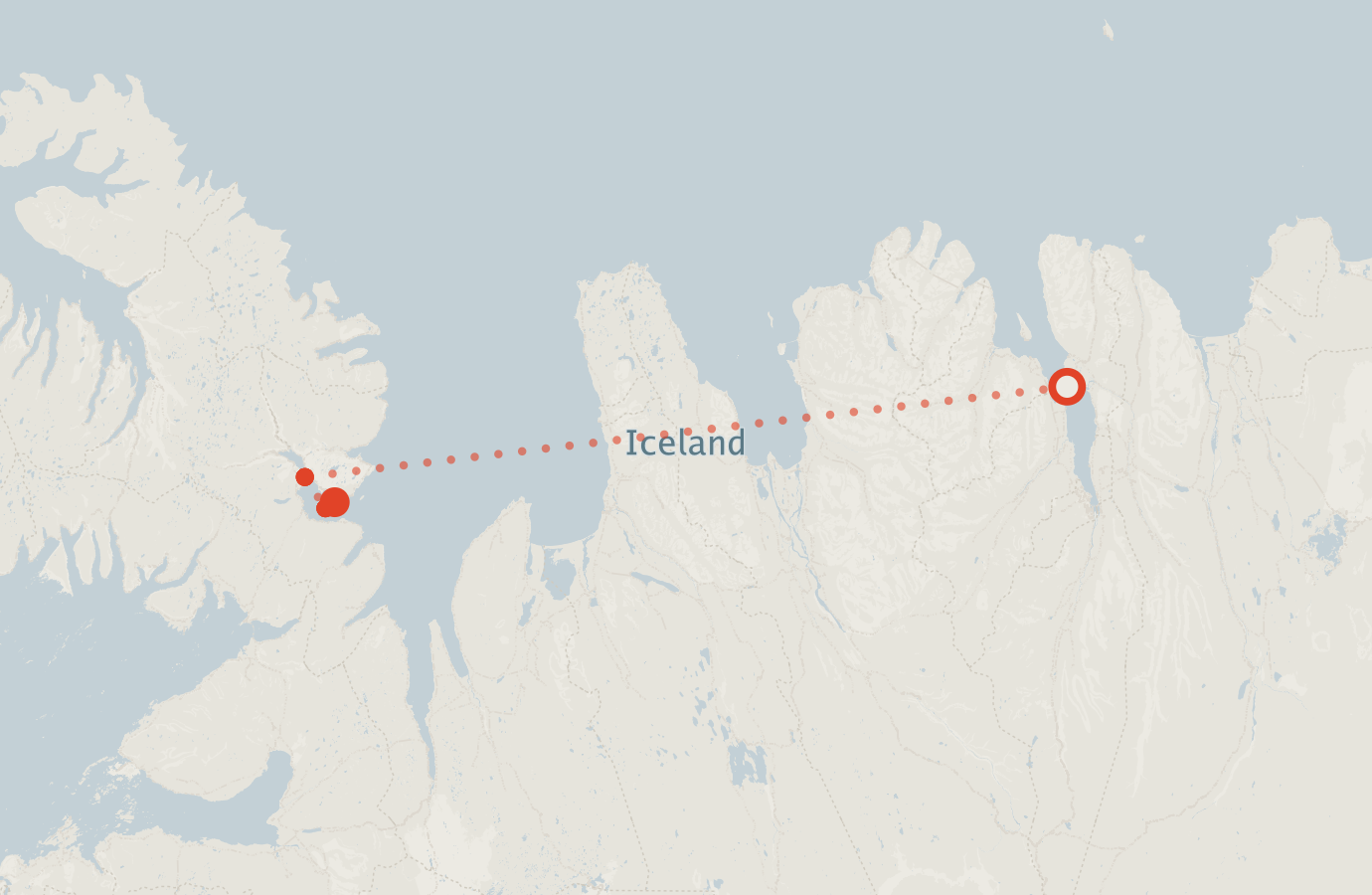 Activity map — real sighting points on an OpenStreetMap basemap