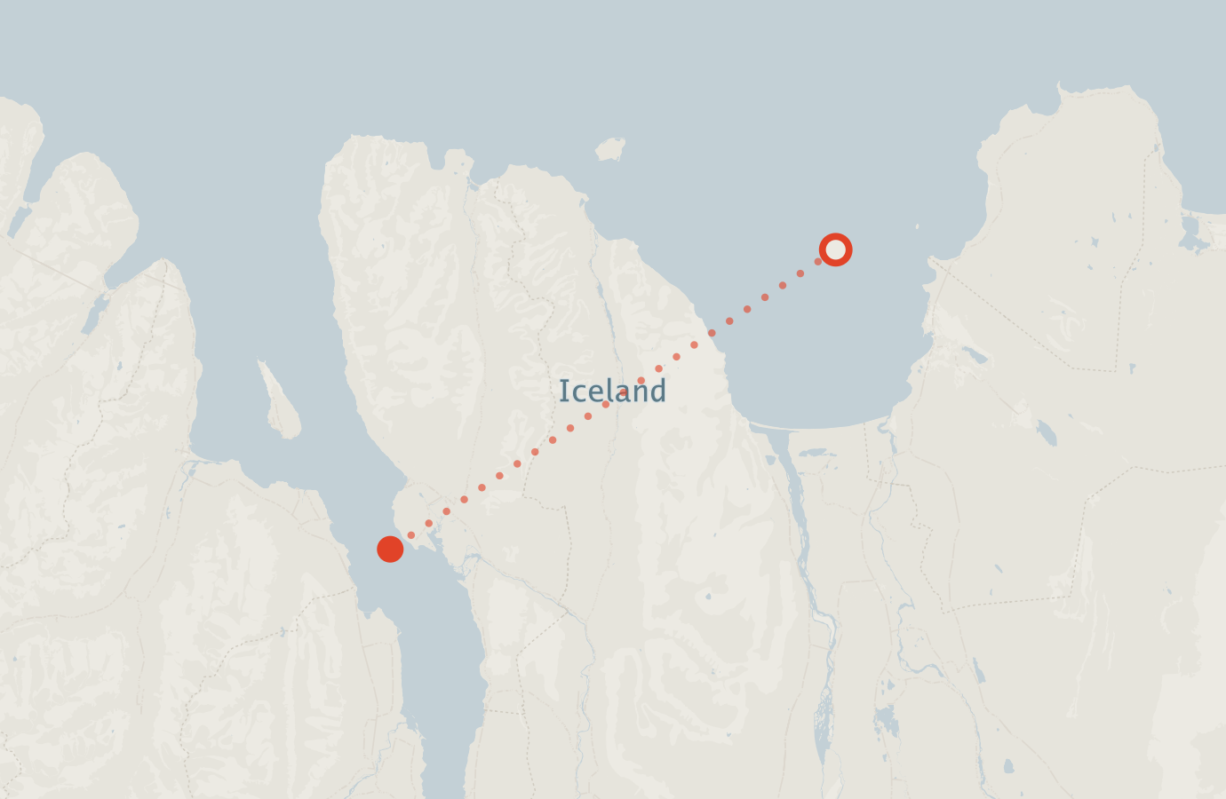 Activity map — real sighting points on an OpenStreetMap basemap