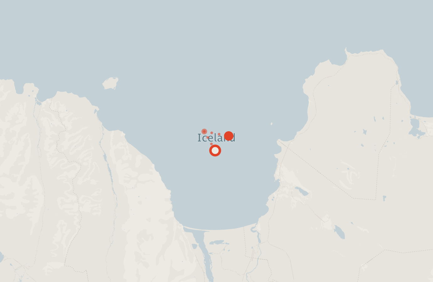 Activity map — real sighting points on an OpenStreetMap basemap
