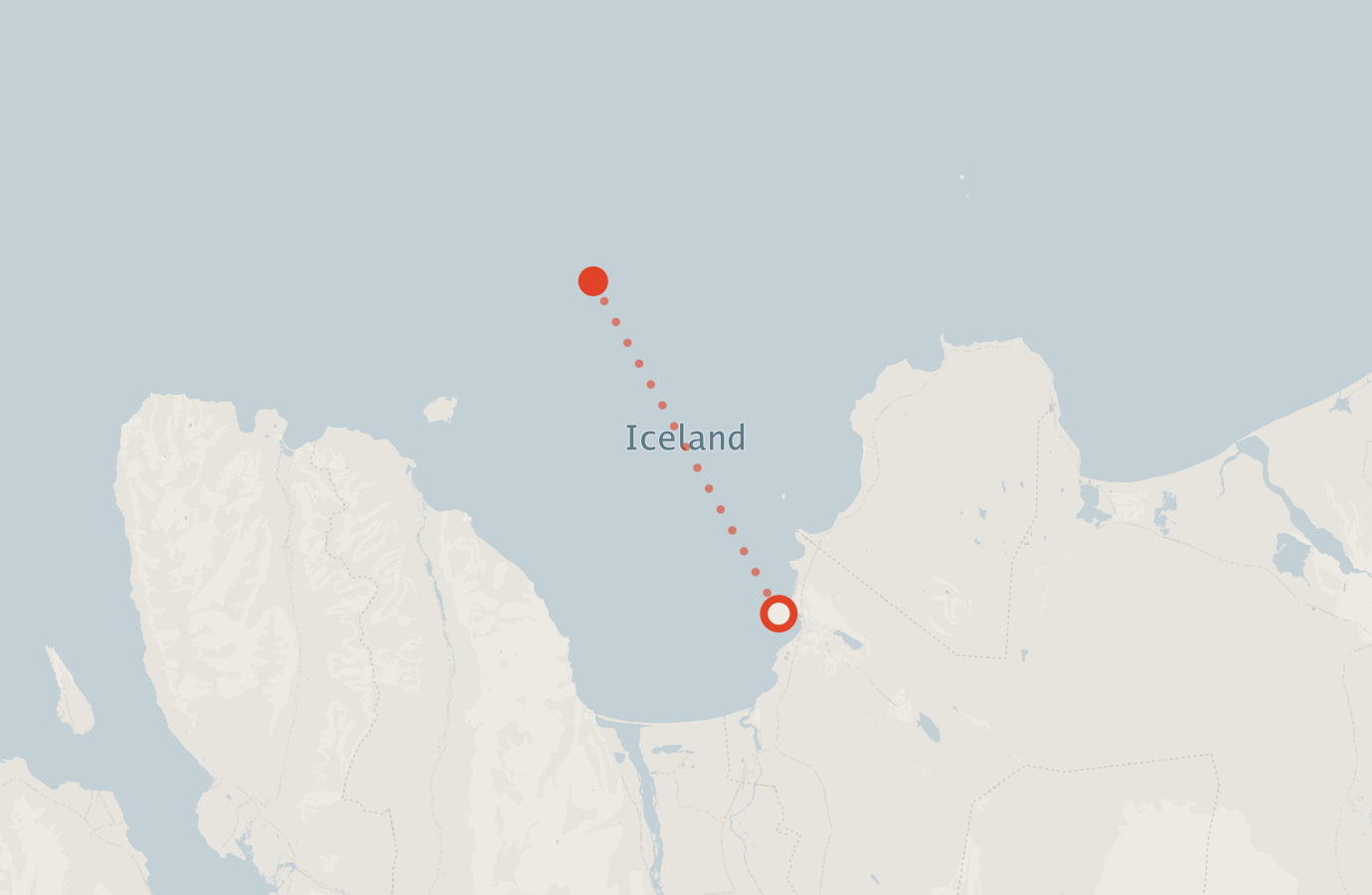 Activity map — real sighting points on an OpenStreetMap basemap