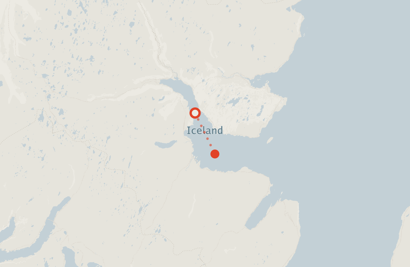 Activity map — real sighting points on an OpenStreetMap basemap