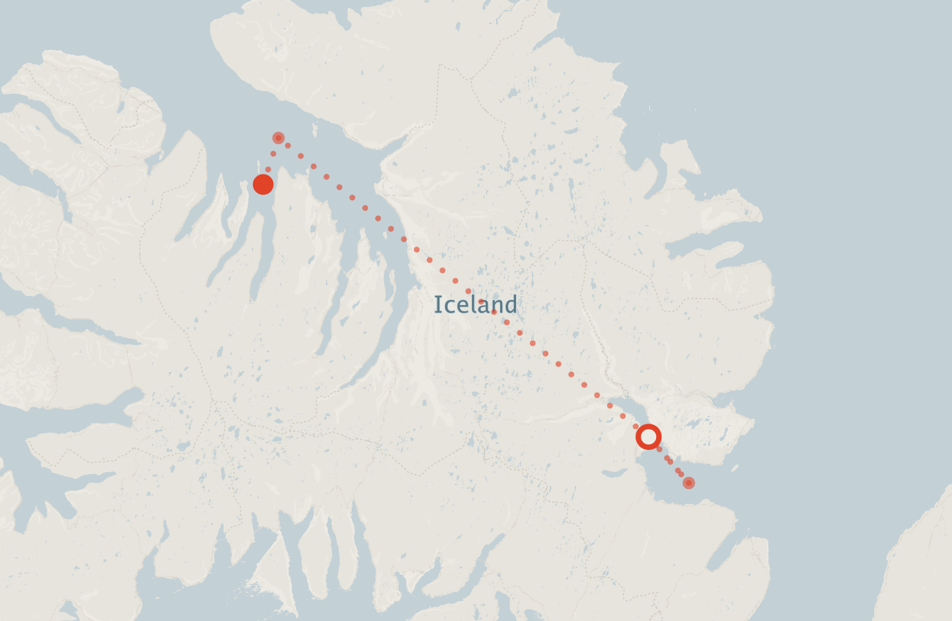 Activity map — real sighting points on an OpenStreetMap basemap