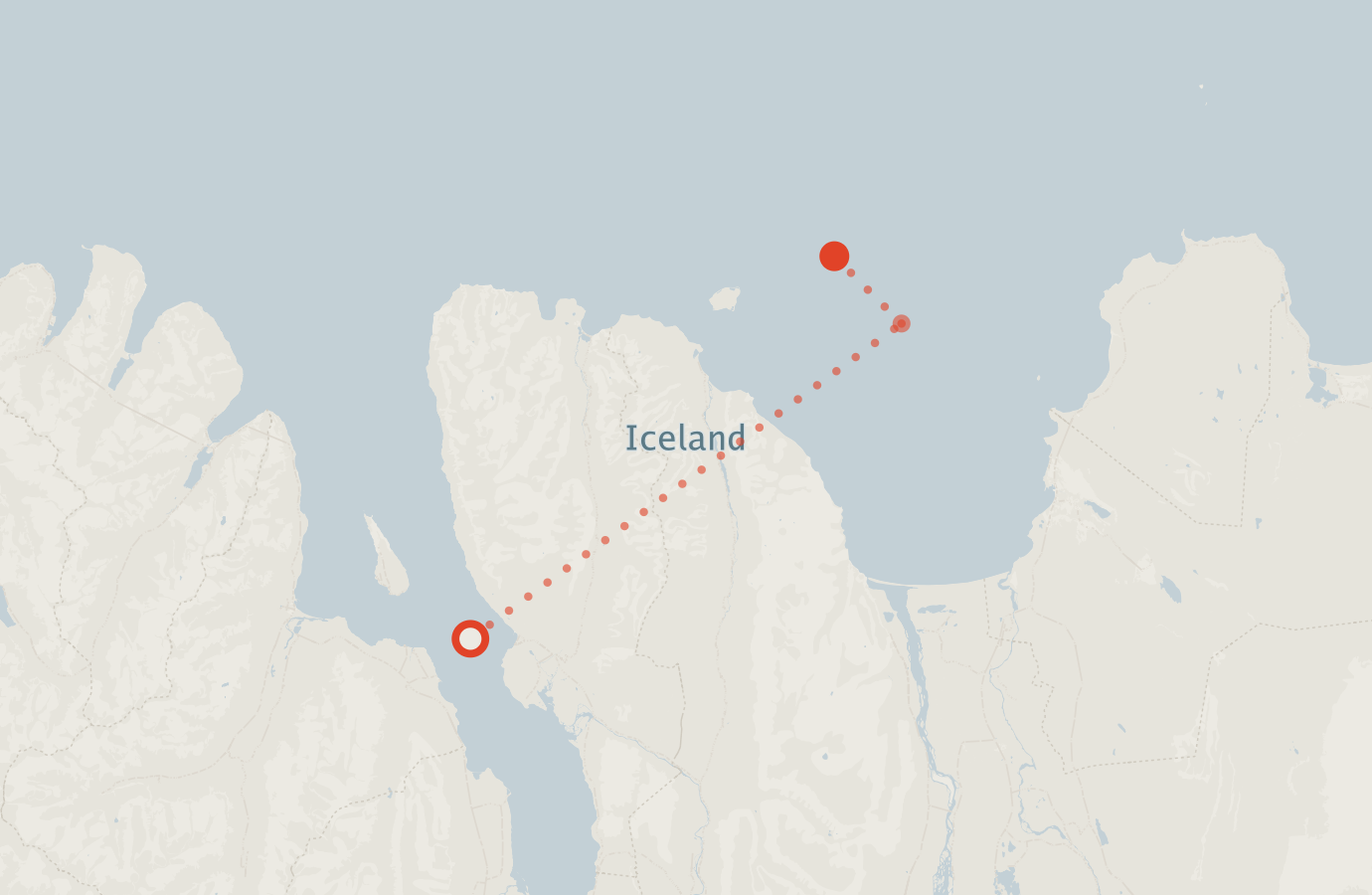Activity map — real sighting points on an OpenStreetMap basemap