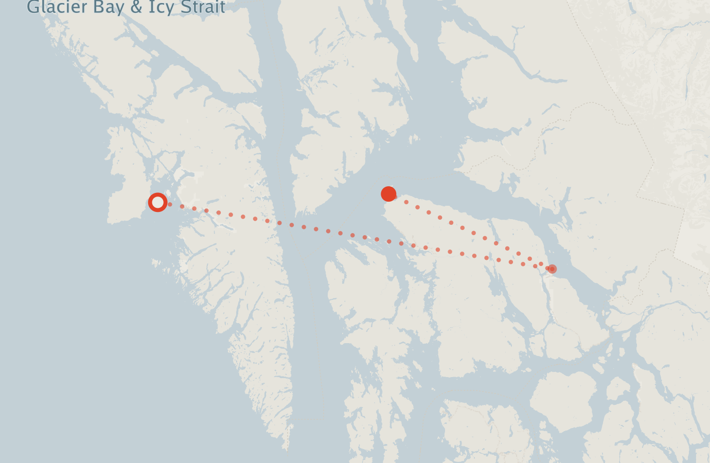 Activity map — real sighting points on an OpenStreetMap basemap