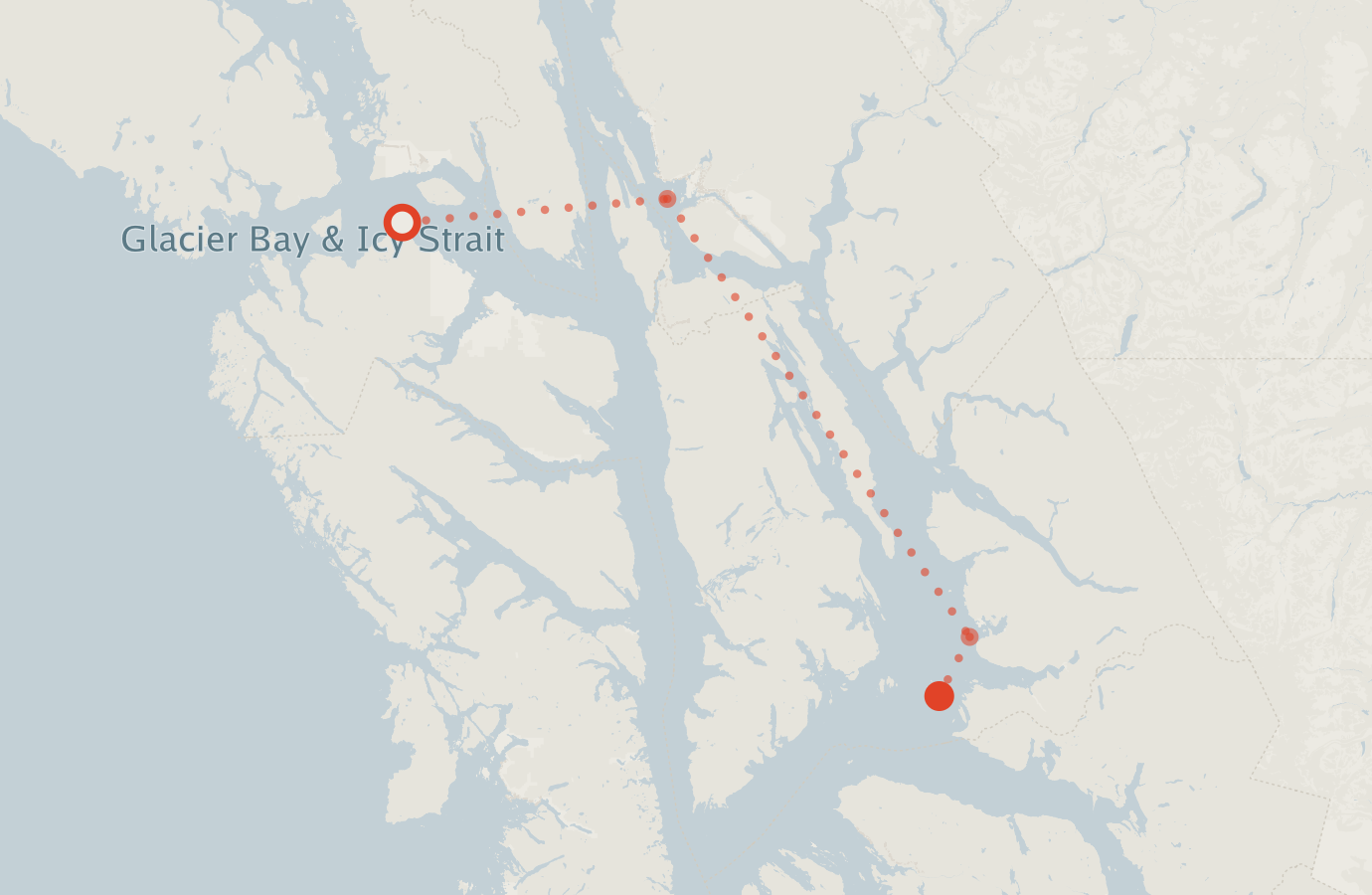 Activity map — real sighting points on an OpenStreetMap basemap