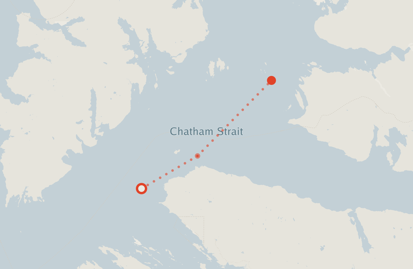 Activity map — real sighting points on an OpenStreetMap basemap