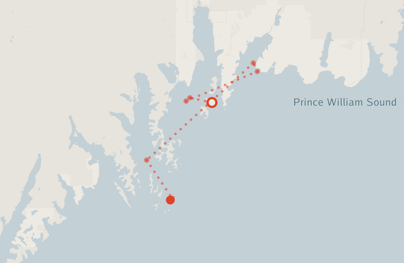 Activity map — real sighting points on an OpenStreetMap basemap