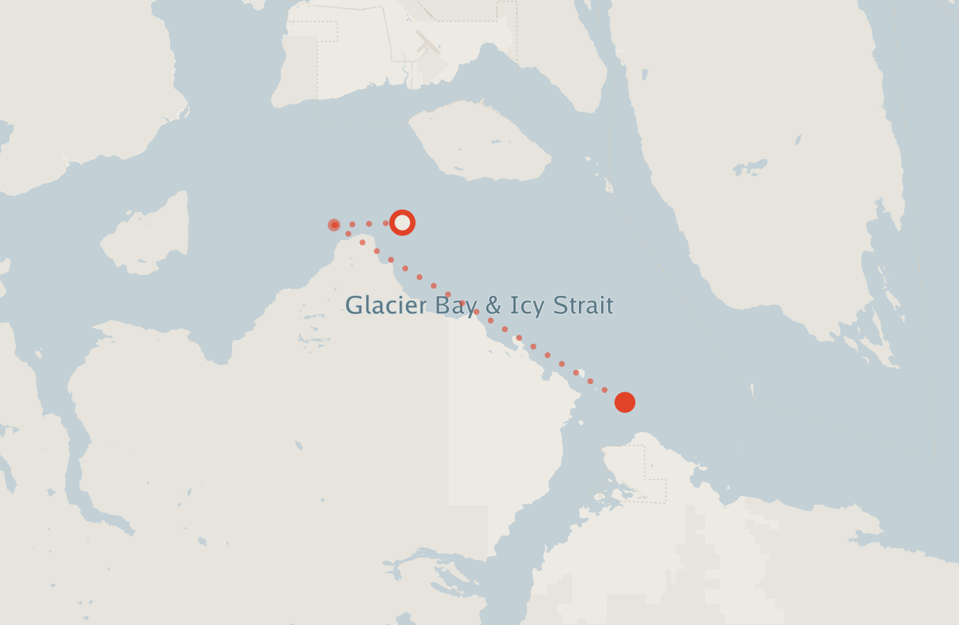 Activity map — real sighting points on an OpenStreetMap basemap