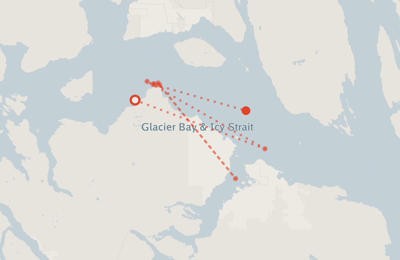 Activity map — real sighting points on an OpenStreetMap basemap