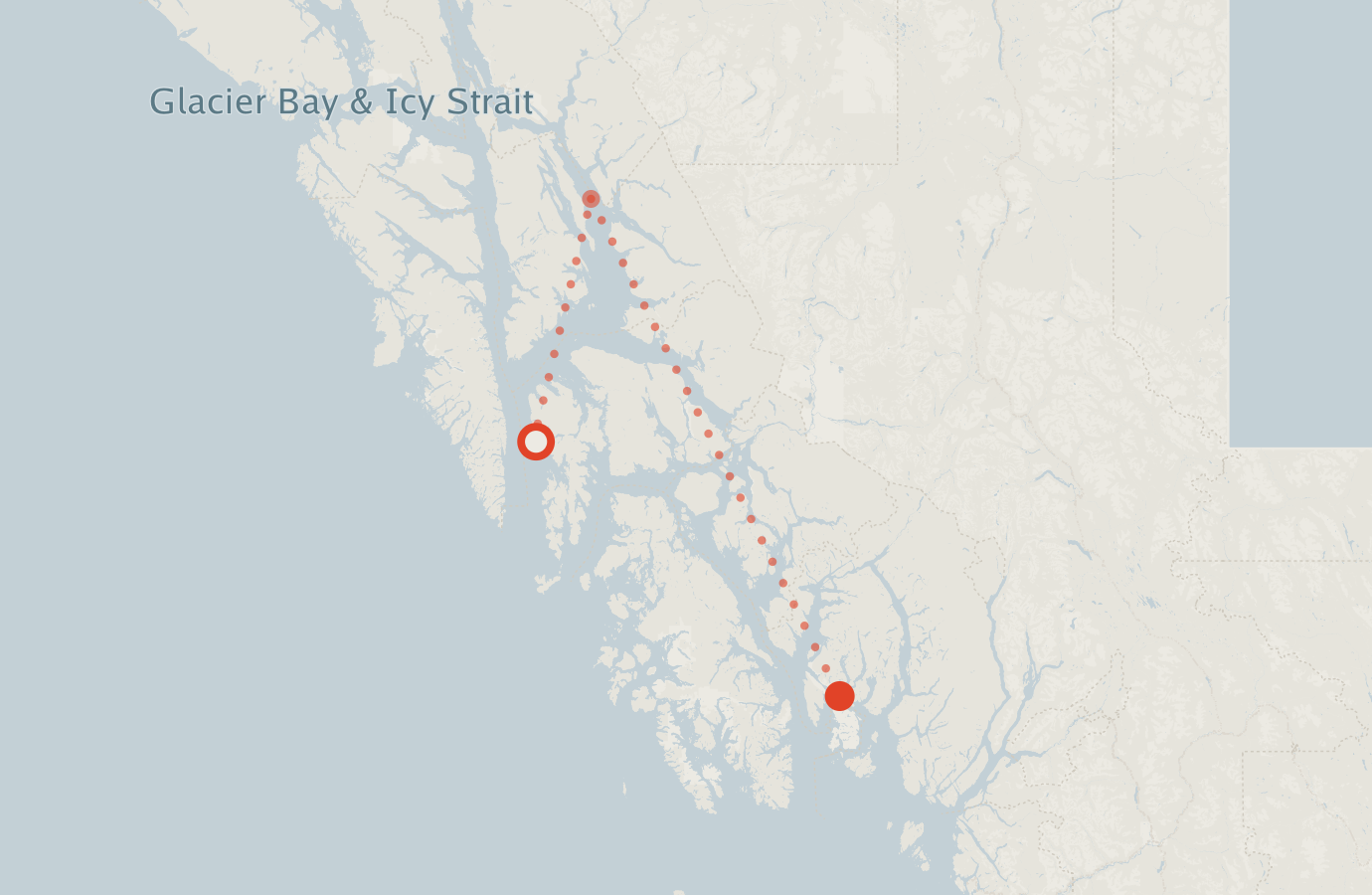 Activity map — real sighting points on an OpenStreetMap basemap