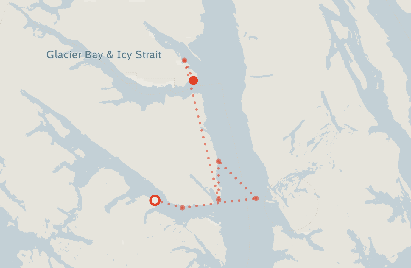Activity map — real sighting points on an OpenStreetMap basemap