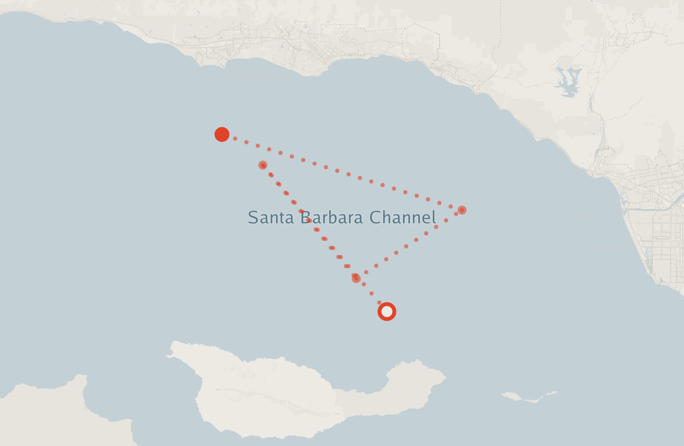 Activity map — real sighting points on an OpenStreetMap basemap