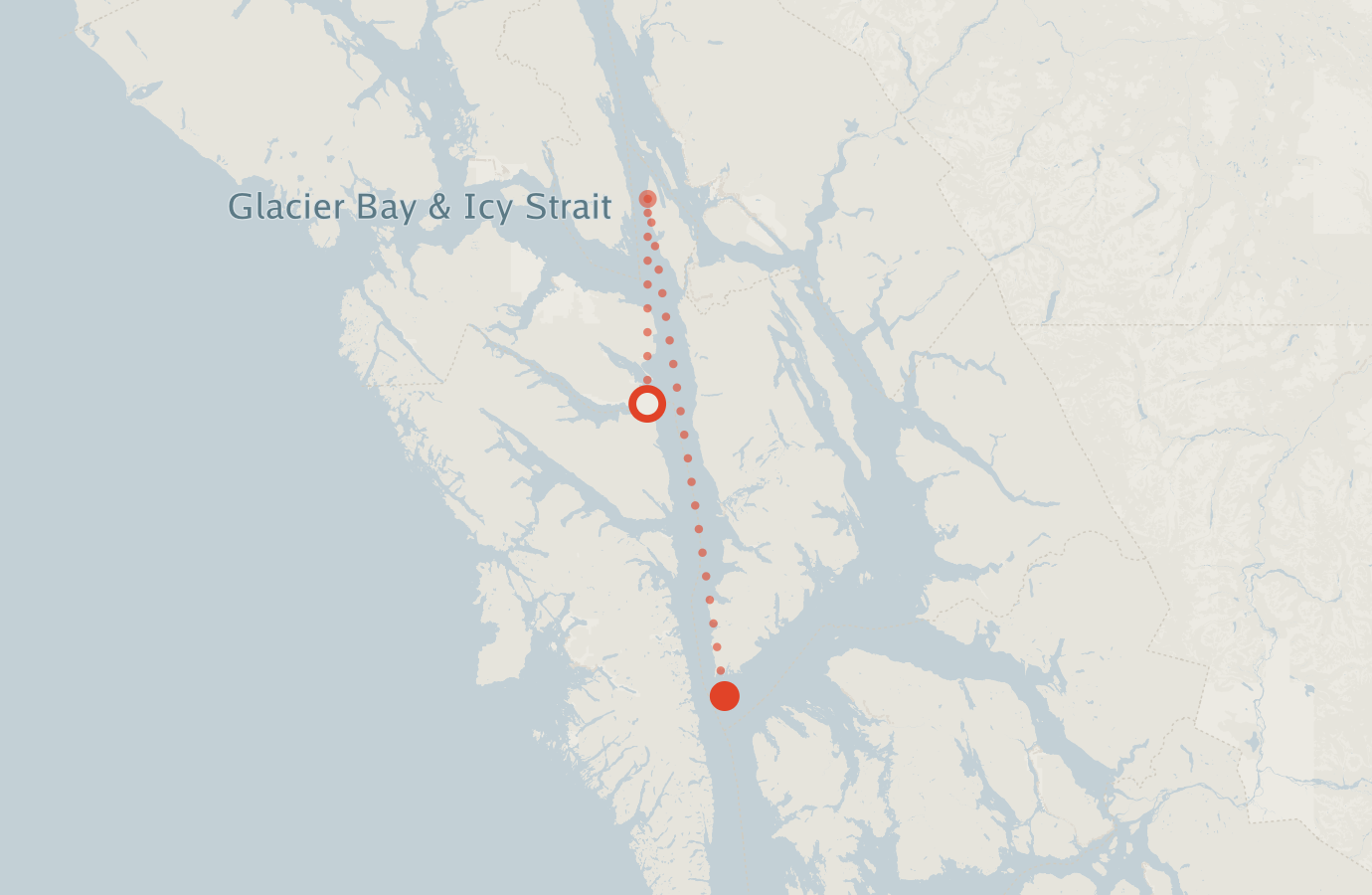 Activity map — real sighting points on an OpenStreetMap basemap