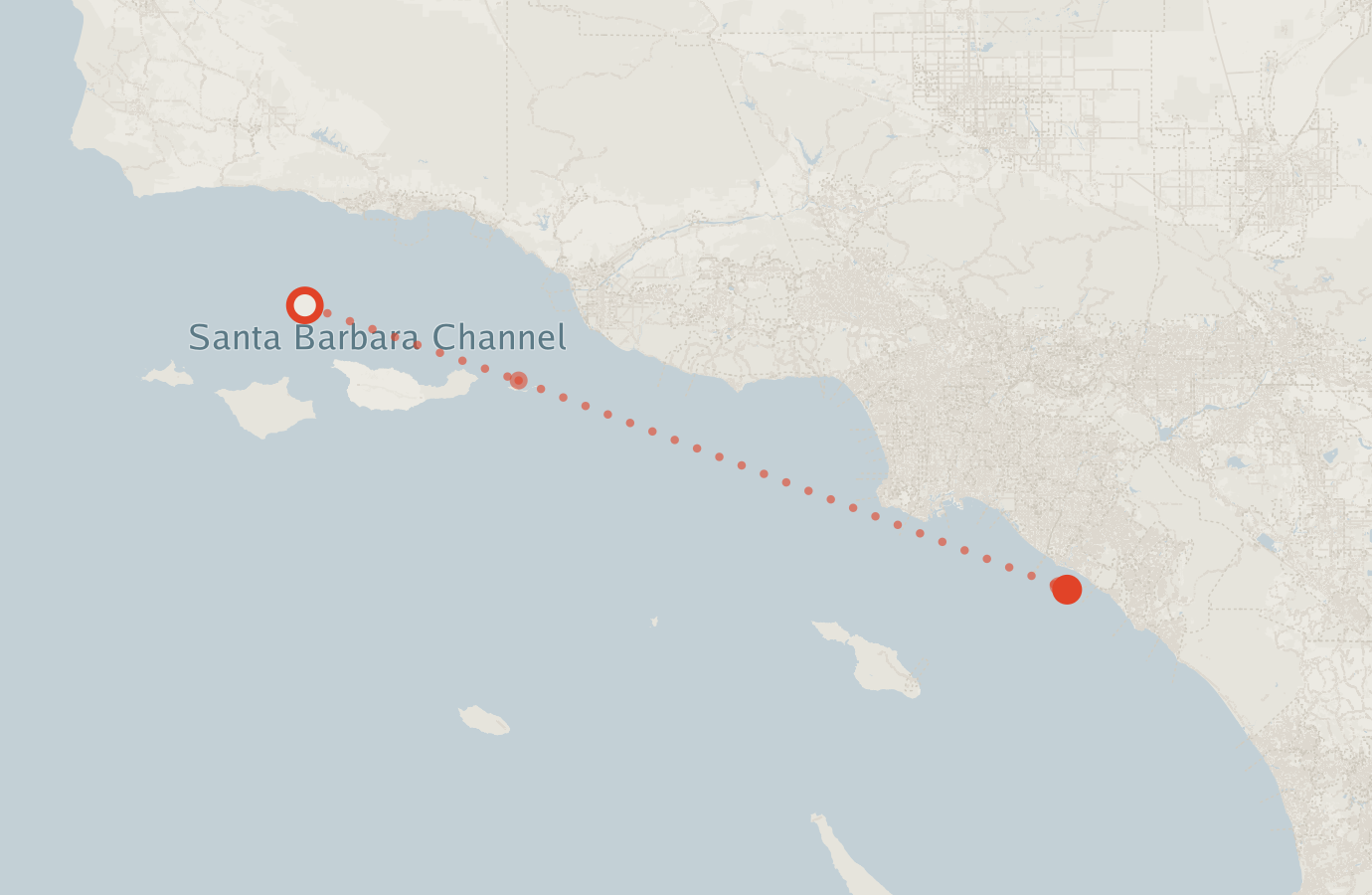 Activity map — real sighting points on an OpenStreetMap basemap