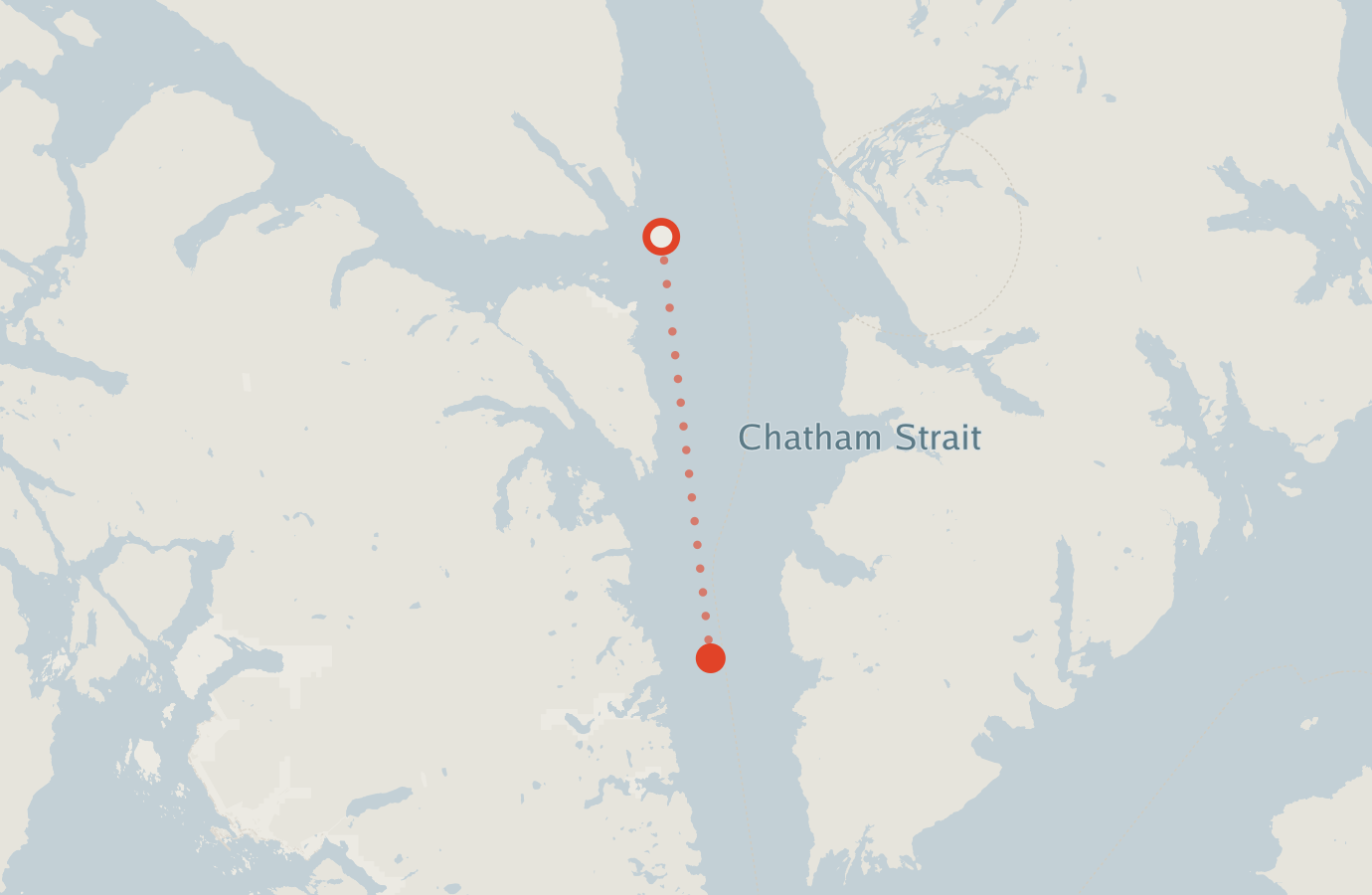 Activity map — real sighting points on an OpenStreetMap basemap