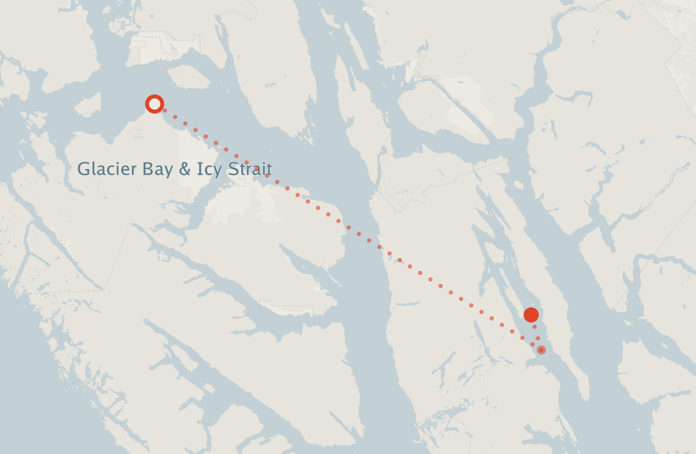 Activity map — real sighting points on an OpenStreetMap basemap