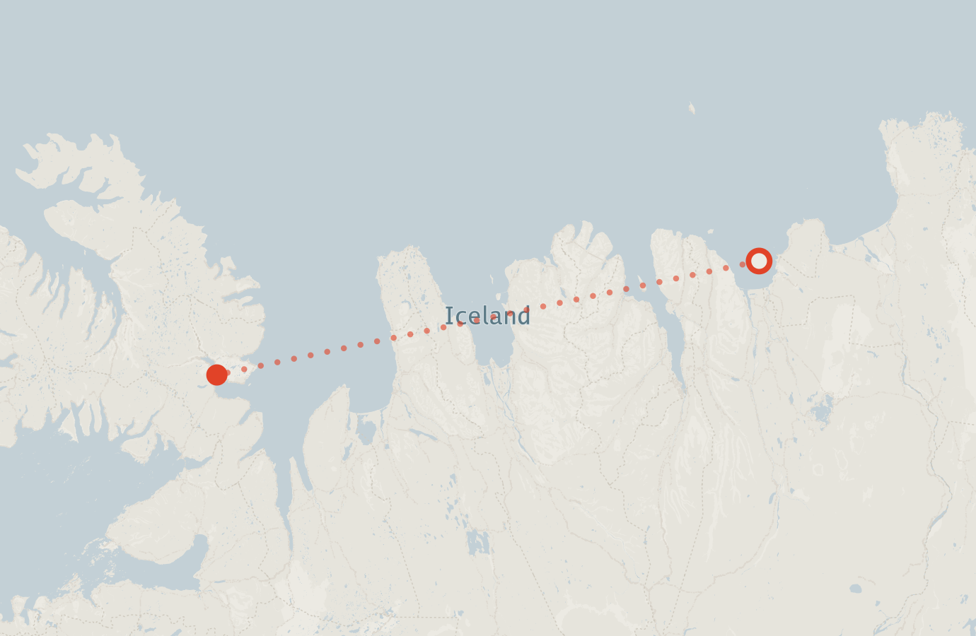 Activity map — real sighting points on an OpenStreetMap basemap