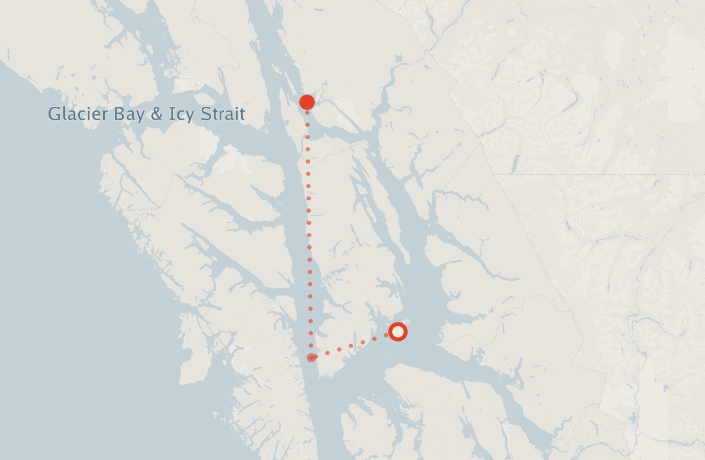 Activity map — real sighting points on an OpenStreetMap basemap