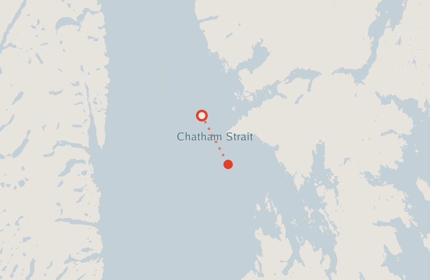 Activity map — real sighting points on an OpenStreetMap basemap