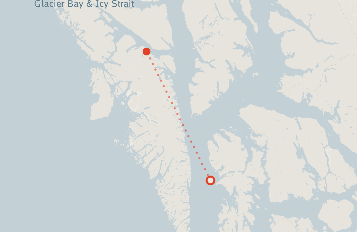 Activity map — real sighting points on an OpenStreetMap basemap