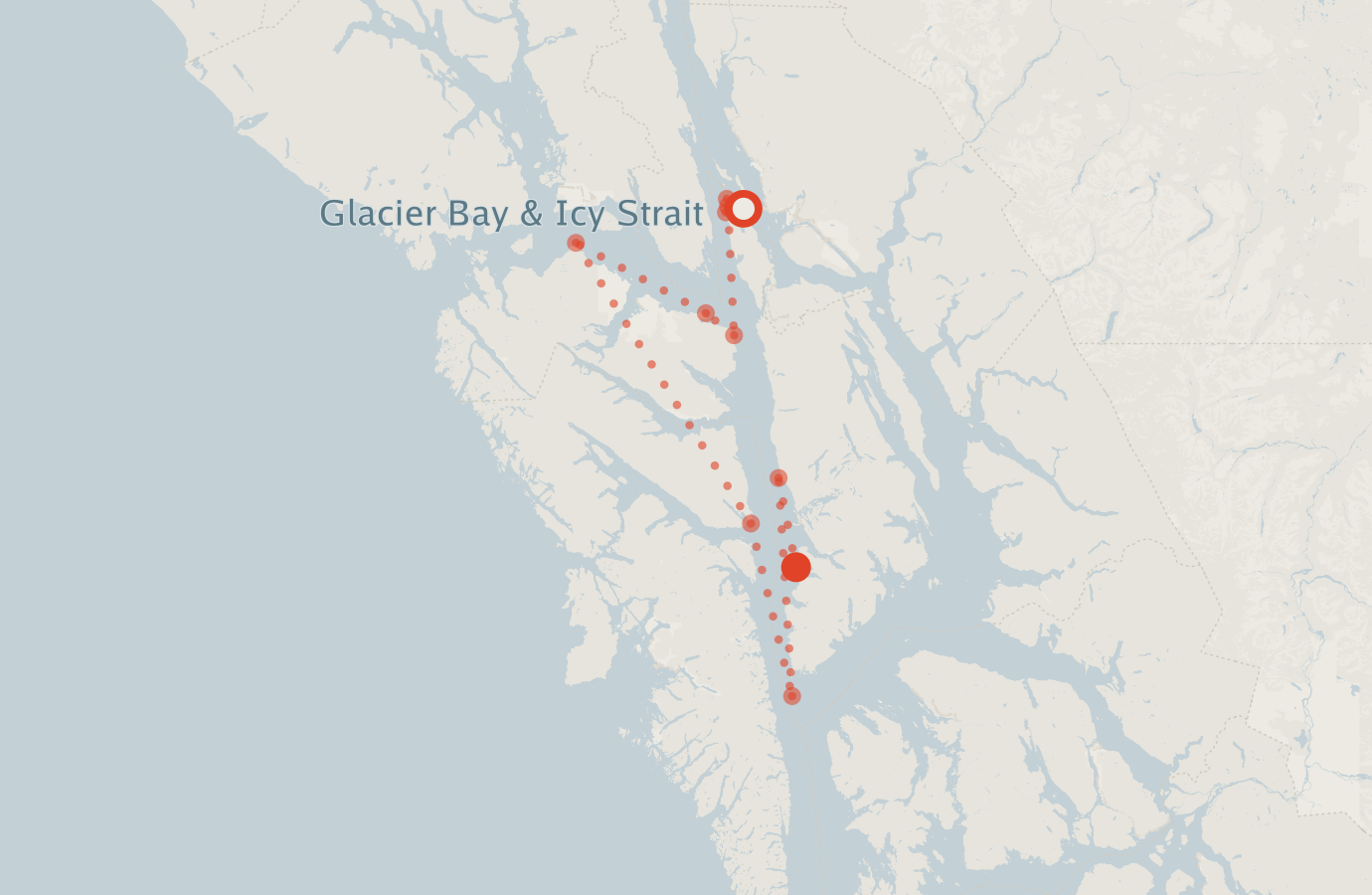 Activity map — real sighting points on an OpenStreetMap basemap