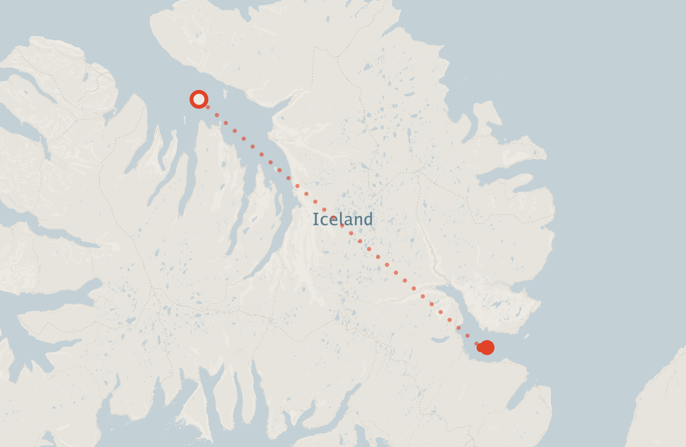 Activity map — real sighting points on an OpenStreetMap basemap
