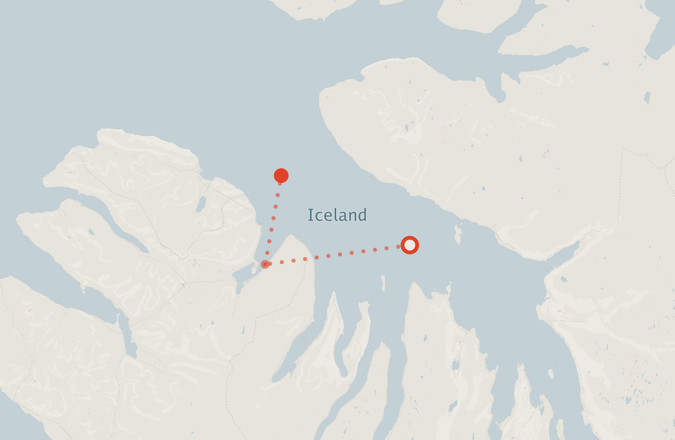 Activity map — real sighting points on an OpenStreetMap basemap