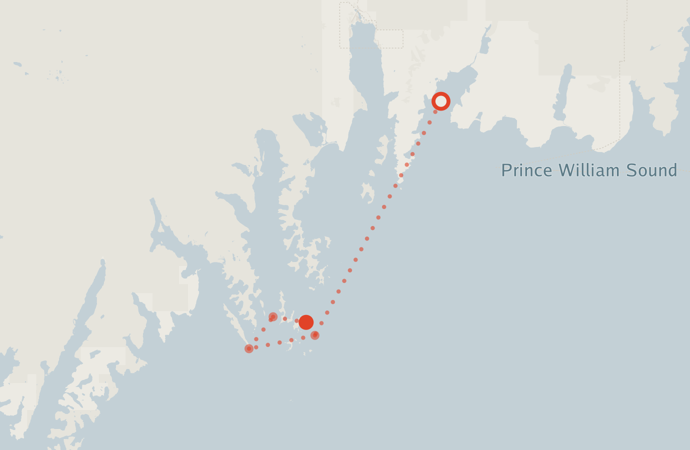 Activity map — real sighting points on an OpenStreetMap basemap