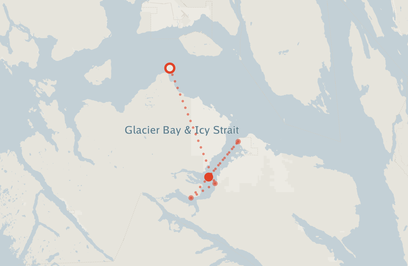 Activity map — real sighting points on an OpenStreetMap basemap