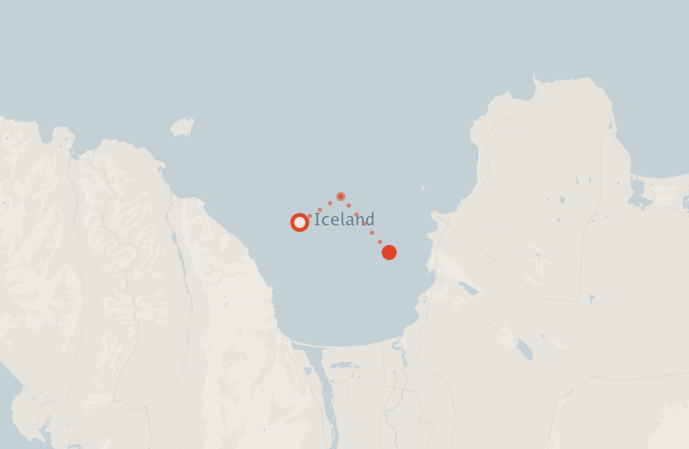 Activity map — real sighting points on an OpenStreetMap basemap