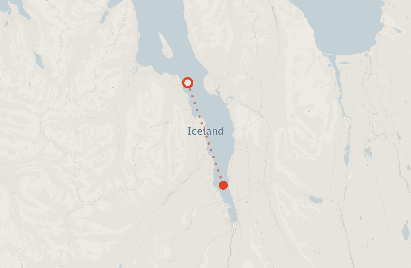 Activity map — real sighting points on an OpenStreetMap basemap