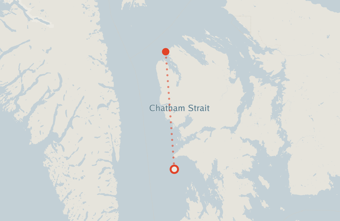 Activity map — real sighting points on an OpenStreetMap basemap