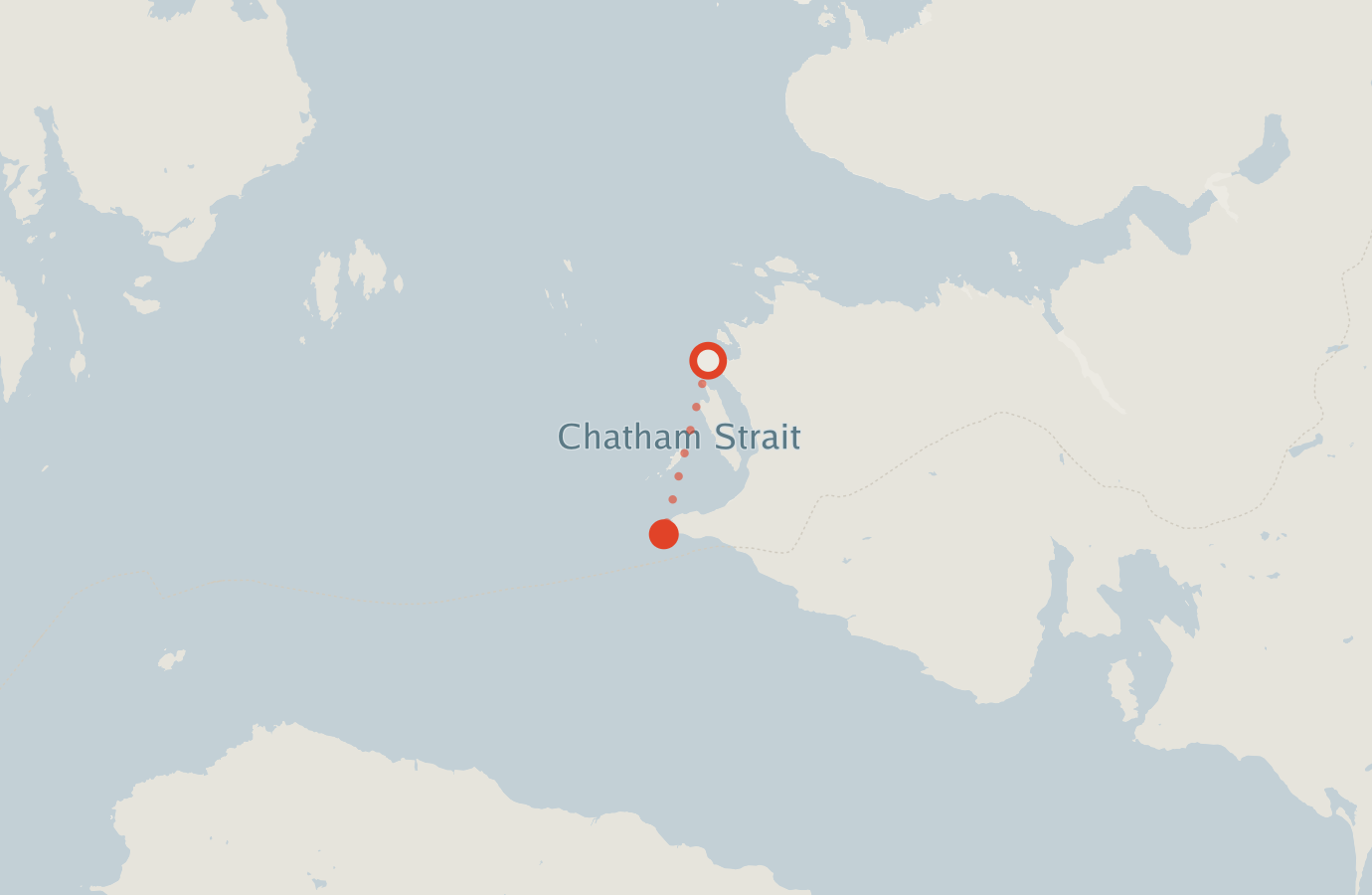 Activity map — real sighting points on an OpenStreetMap basemap