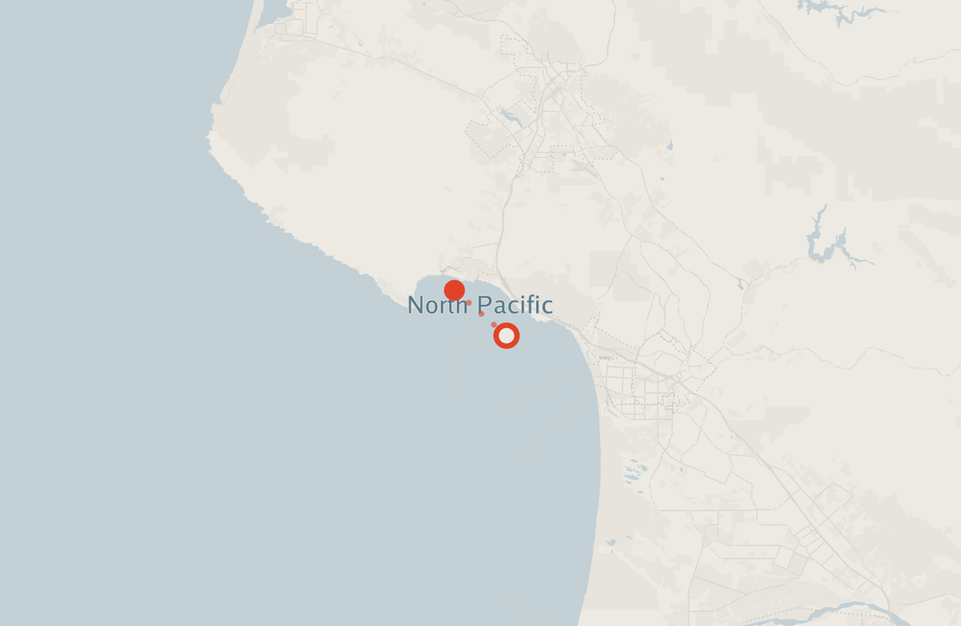Activity map — real sighting points on an OpenStreetMap basemap