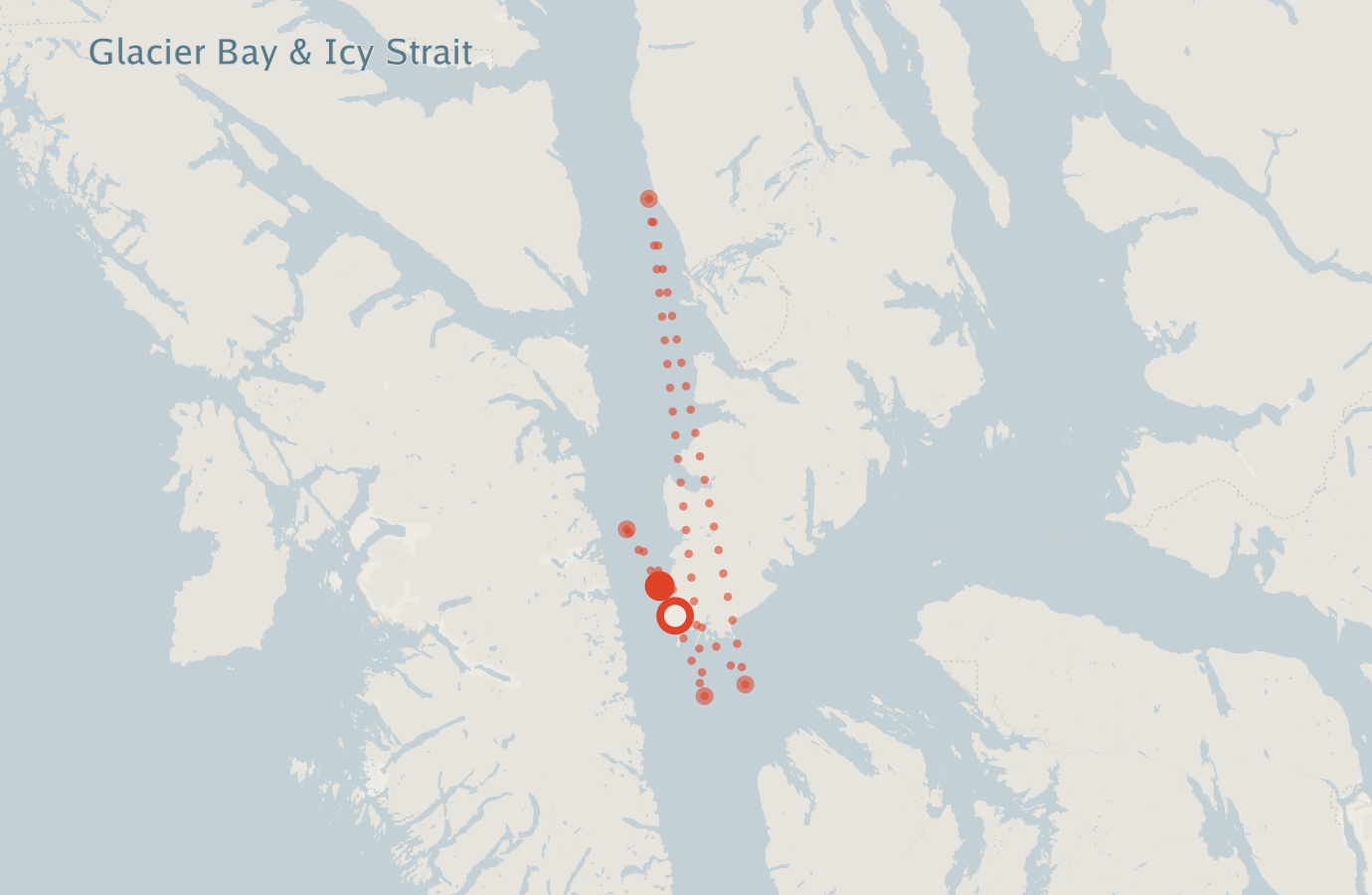 Activity map — real sighting points on an OpenStreetMap basemap