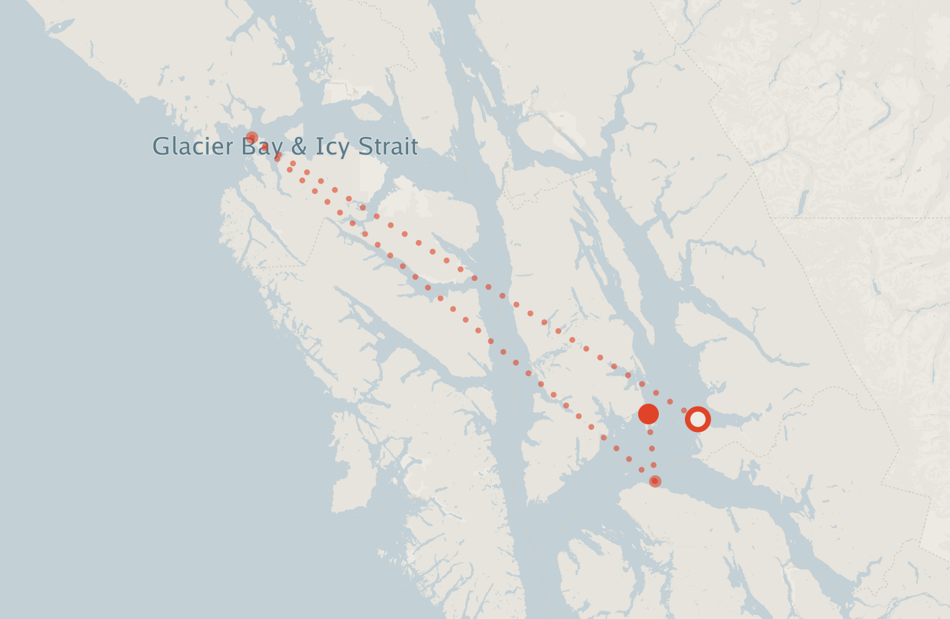 Activity map — real sighting points on an OpenStreetMap basemap