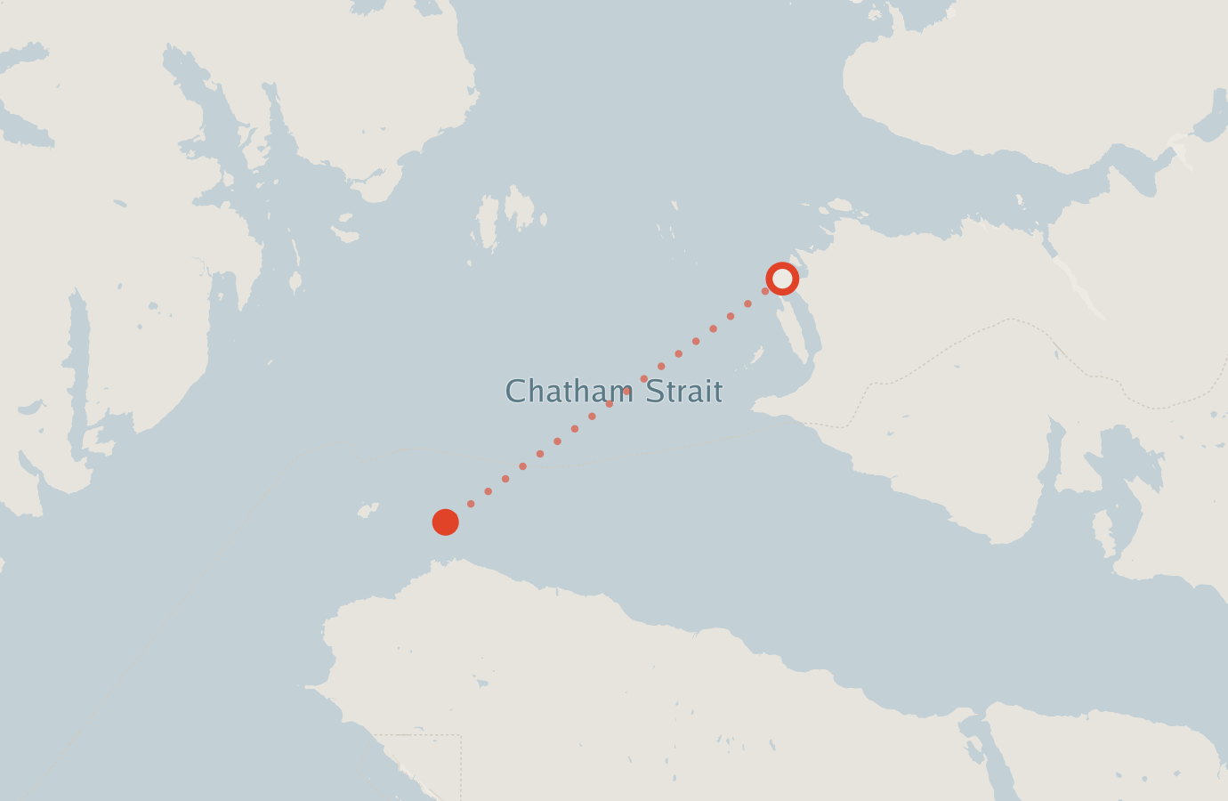 Activity map — real sighting points on an OpenStreetMap basemap