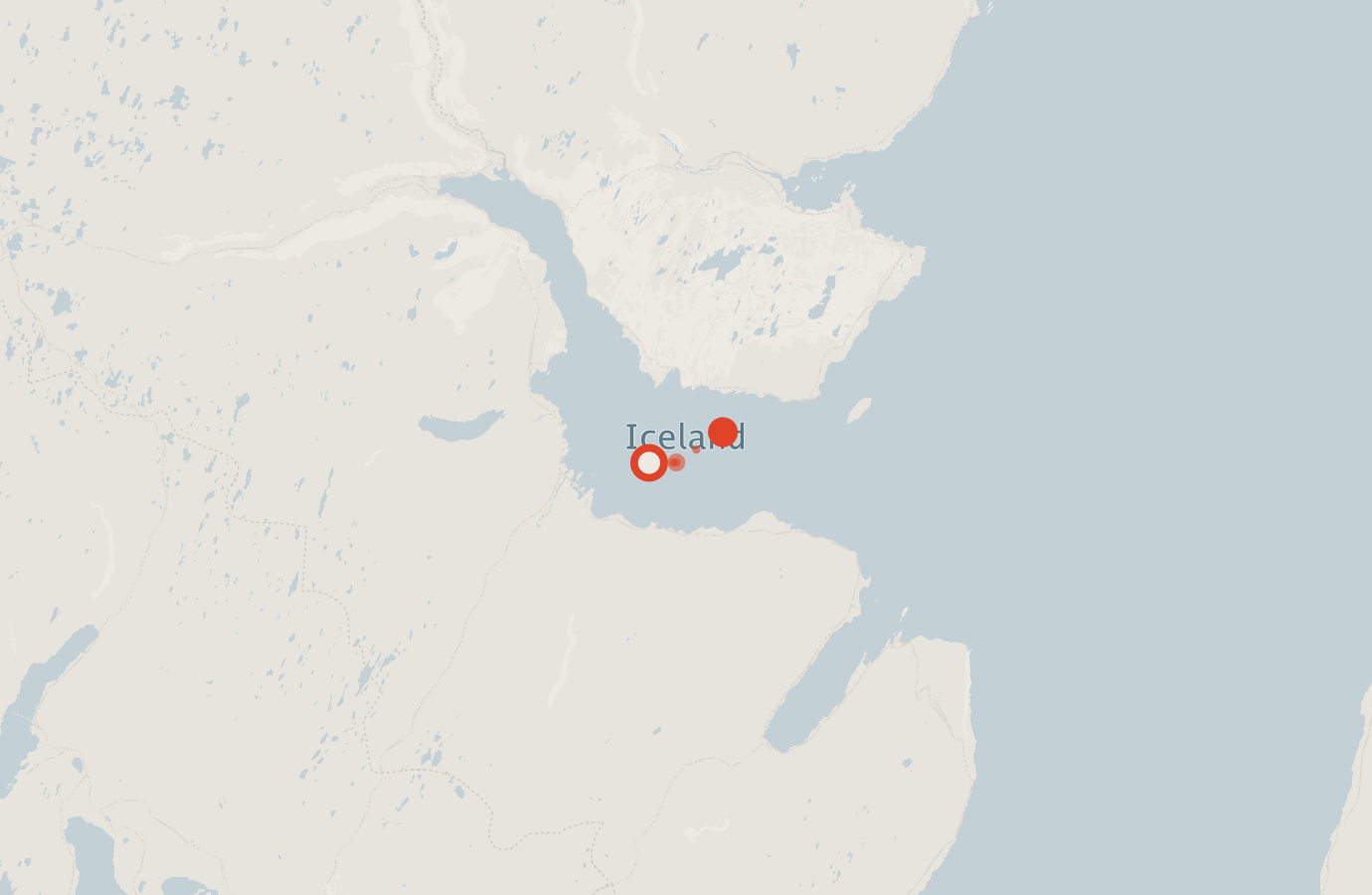 Activity map — real sighting points on an OpenStreetMap basemap