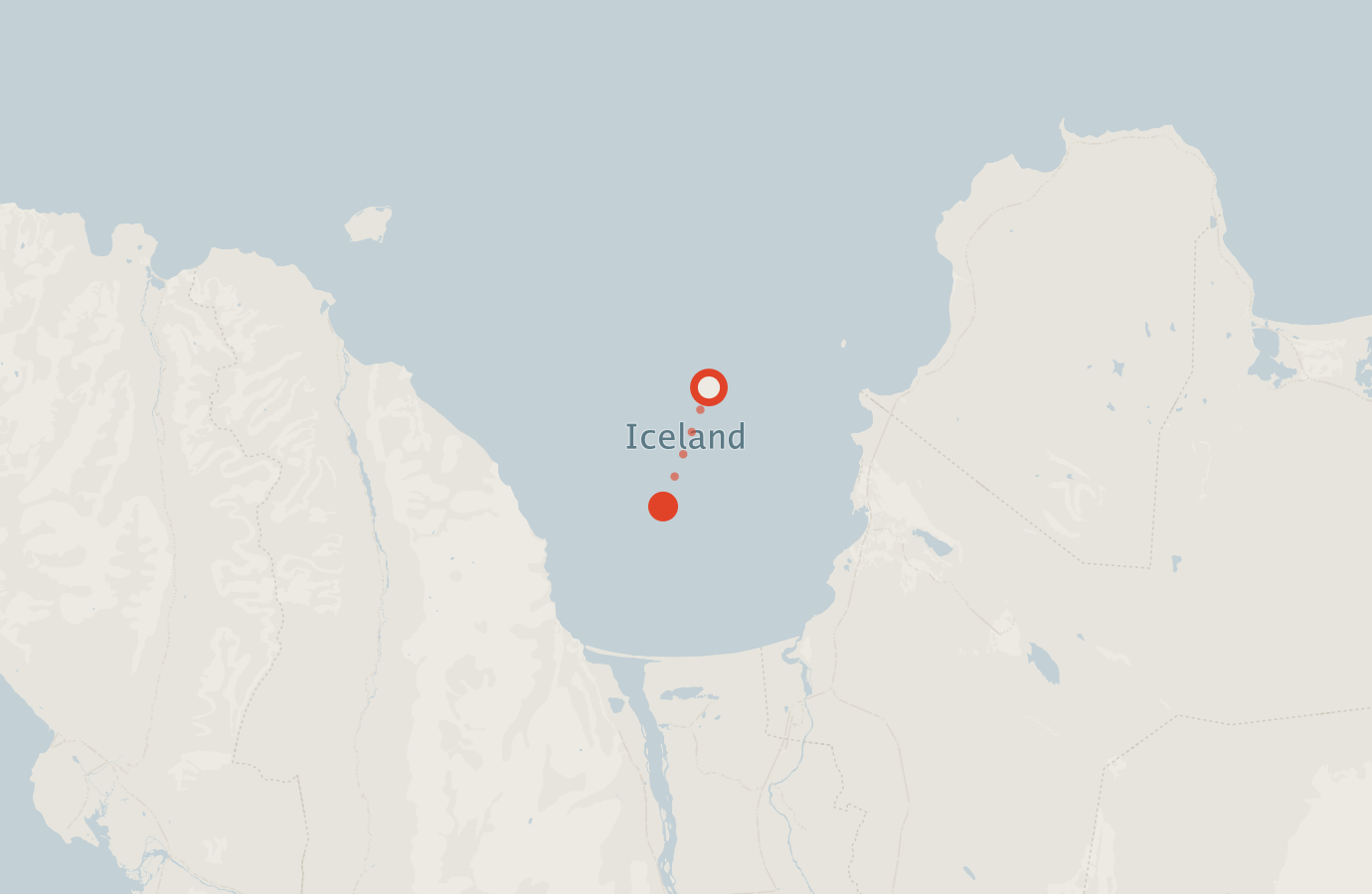 Activity map — real sighting points on an OpenStreetMap basemap