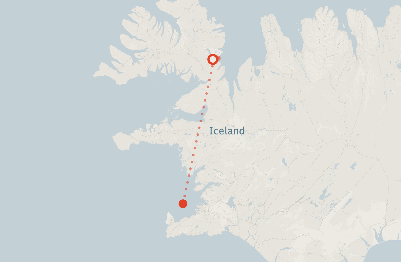 Activity map — real sighting points on an OpenStreetMap basemap