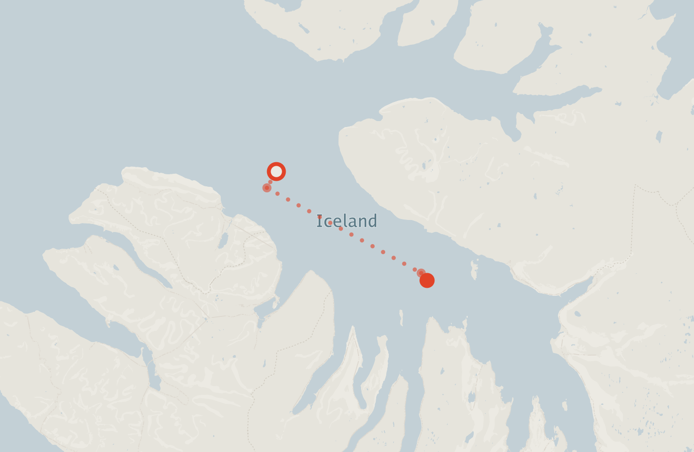 Activity map — real sighting points on an OpenStreetMap basemap
