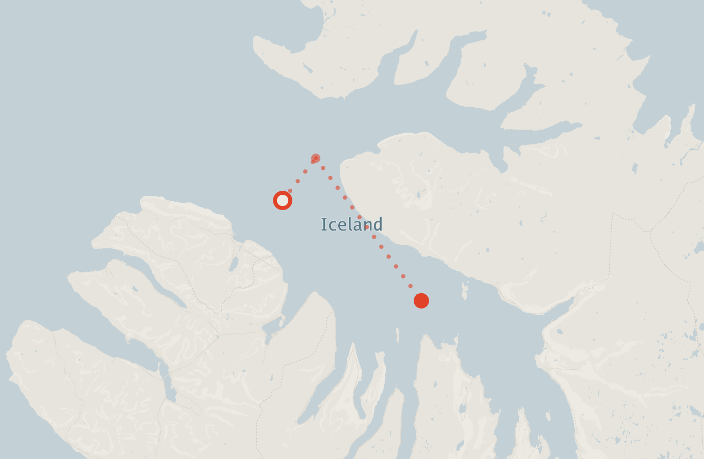 Activity map — real sighting points on an OpenStreetMap basemap
